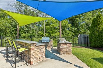 Outdoor grilling area